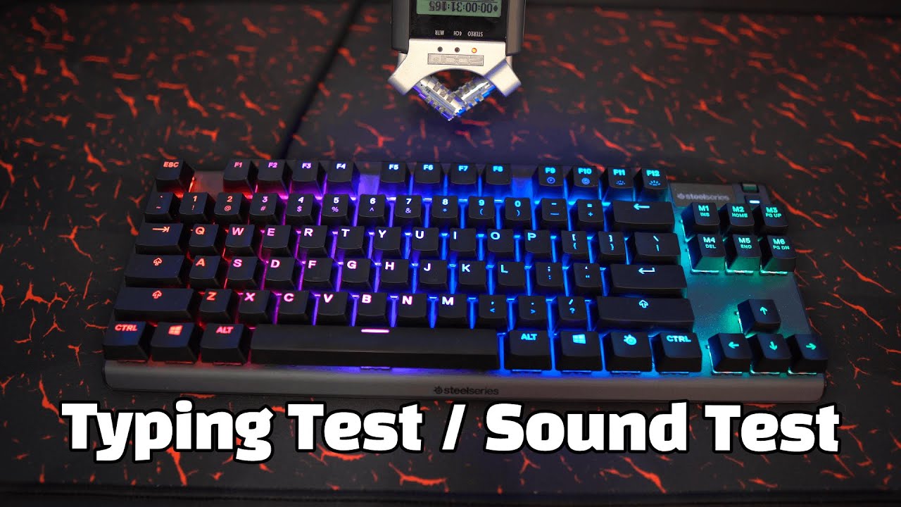 Steelseries Apex Pro Tkl Sound Test Typing Test Asmr Omnipoint Switches 4k Youtube