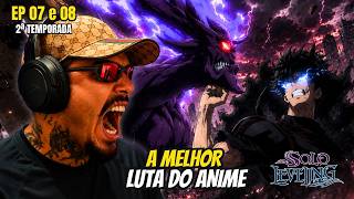 JIN-WOO vs BARAN (LUTA BRUTAL) | SNOPEY assistindo SOLO LEVELING - EP 07 e 08 (2ª temporada)