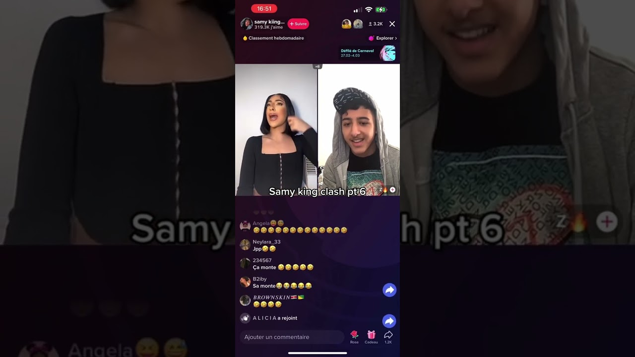 Samy Kiing s’embrouille avec un mec en live