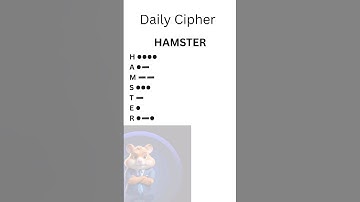 Hamster kombat (12 june) #dailycipher #combo #cryptocurrency #morsecode