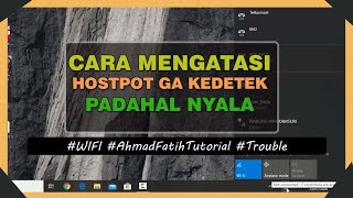 wifi/hotspot tidak terdeteksi di laptop, padahal udah dinyalain