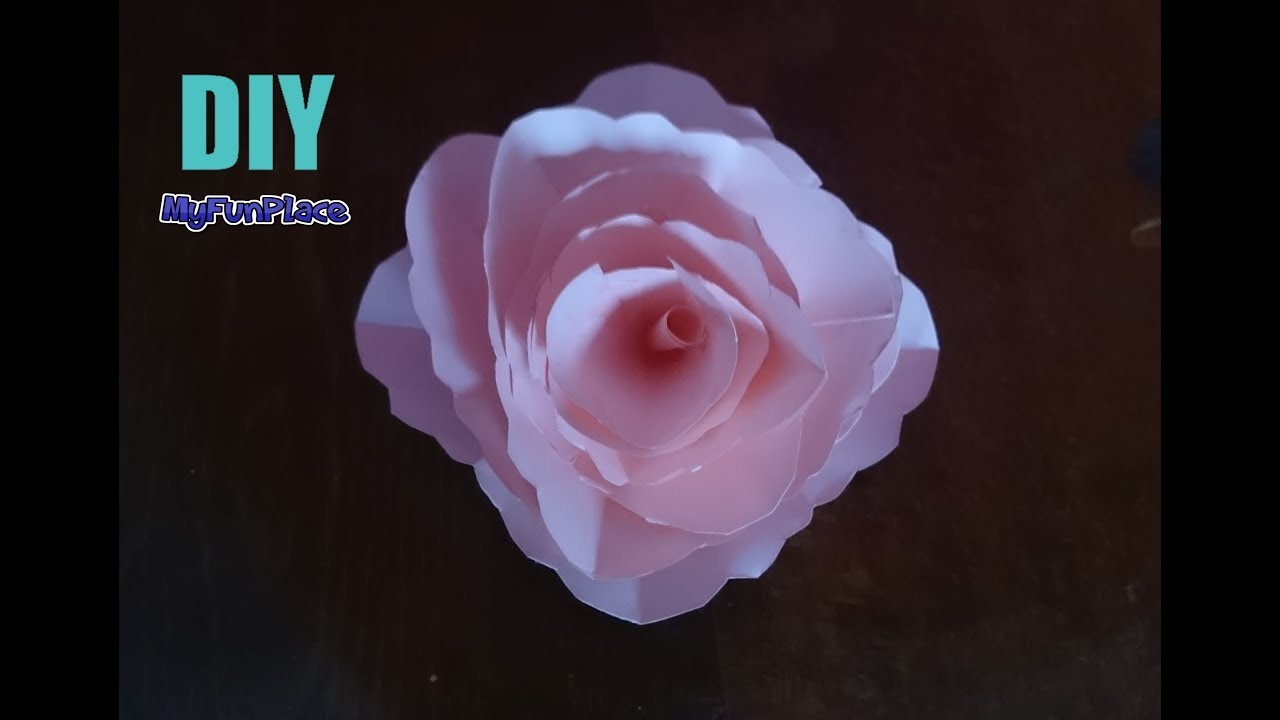 How To Make A Paper Flower - Easy Tutorial - DIY
