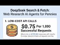 DeepSeek's New Search APIs