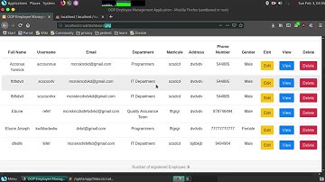 PHP OOp Concept   Building an Employee Management System Part 5 Creating employee record view