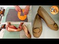 How to make ballerina shoes with simple tools  handmade beautiful ballerina shoe making tutorial