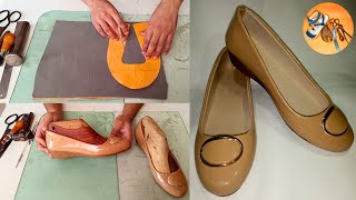 How to Make Ballerina Shoes with Simple Tools | Handmade Beautiful Ballerina Shoe Making Tutorial