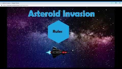 Asteroid Invasion (A game I made in Construct 3)
