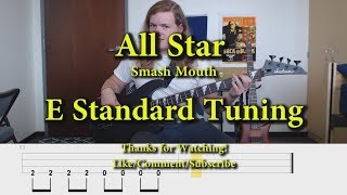 Video thumbnail of "All Star - Smash Mouth (Bass Cover with Tabs)"
