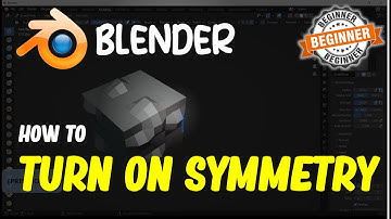 Blender How To Turn On Symmetry