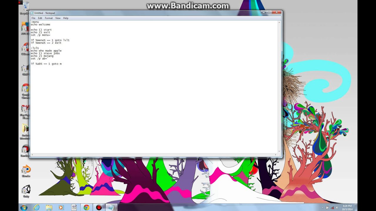How to make a game in notepad part 2 - YouTube