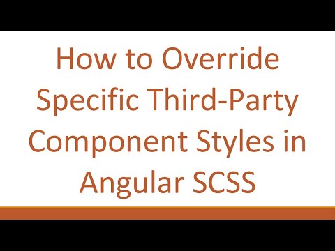 How to Override Specific Third-Party Component Styles in Angular SCSS
