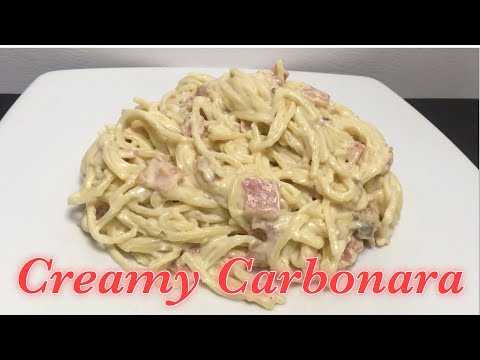 How to Make Super Creamy Carbonara Pasta l Anita Food Diary. 