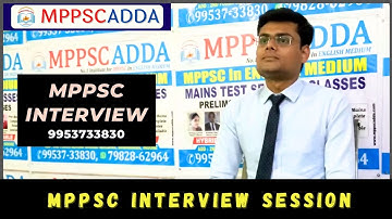 Mock Interview Session 5  #mppscinterview #mppsc2024 #mppsc2023 #mppsc2022 #mppsc2021 #mppscadda