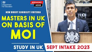 Masters in UK | Study in UK without IELTS | UK Study Visa Eligibility | Study in UK September 2023