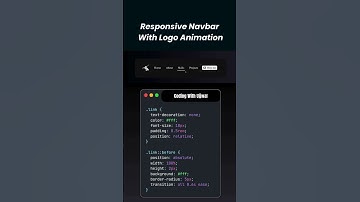 🚀 Create a Responsive Navbar with Logo Animation | HTML, CSS & JavaScript