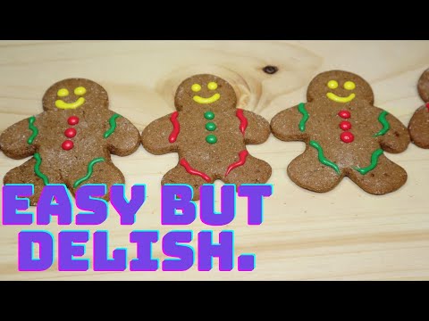 Easy & DELICIOUS Vegan Gingerbread Cookies