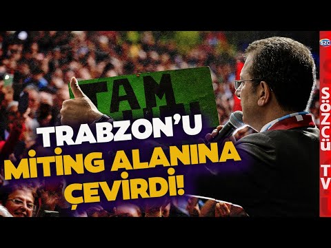 İmamoğlu'ndan Trabzon'da Gövde Gösterisi! Halk Buluşması Adeta Mitinge Dönüştü!