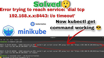 Kubernetes| Error trying to reach service: 