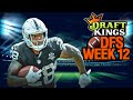NFL DFS Picks Week 12 DraftKings (2020)