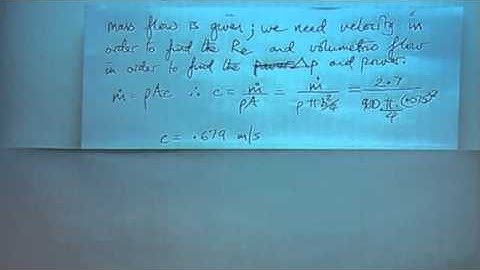 Laminar Flow Example Problem