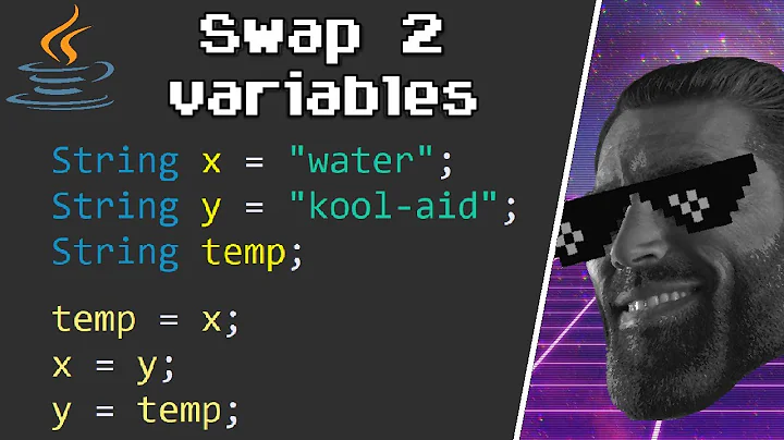 Swap 2 variables in Java - real life example 🥤【4 minutes】