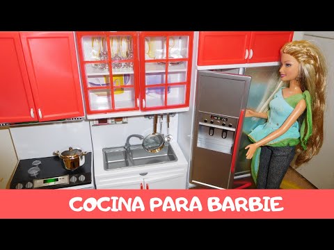 Jogo de Cozinha para a Tati ✨ #barbie #unboxing 
