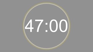 47 MINUTE - 4K - COUNTDOWN IN REVERSE - 2820 SECOND TIMER -