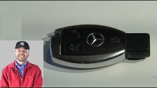 Mercedes Benz E Class W212 Key Battery Change Replacement Years 2009 to 2016