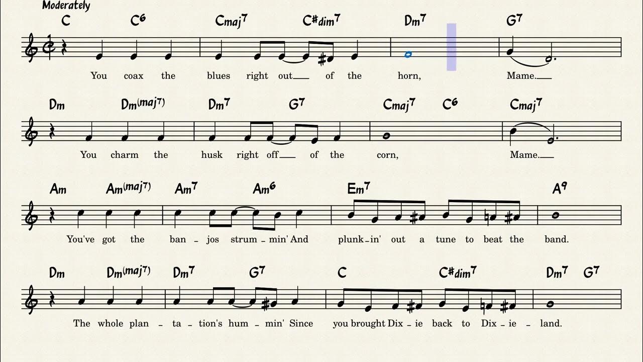 Mame [lead sheet] YouTube