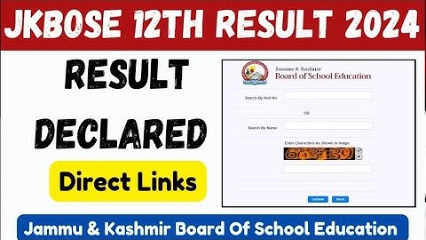 Jkbose Class 12th Result Out 2024 | Finally Big Update Check Your Score Now 🔥🔥