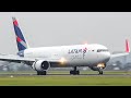 (4K) LATAM Cargo 767-300F landing and close-up take off from Amsterdam airport Schiphol