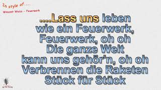 Wincent Weiss  - Feuerwerk - Instrumental und Karaoke