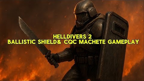 Helldivers 2 Ballistic Shield + Machete Loadout is INSANE