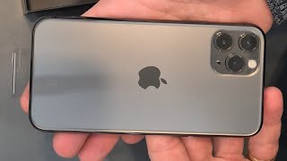 IPHONE 11 PRO 256GB ( GWIEZDNA SZAROŚĆ ) unpacking. 4K video 60fps.