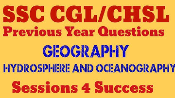 Geography | Hydrosphere and Oceanography | Most Important MCQ | SSC CGL | UPSC | GOVT JOBS |