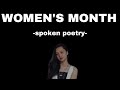 Women’s Month : We make change work for women ( Spoken poetry)
