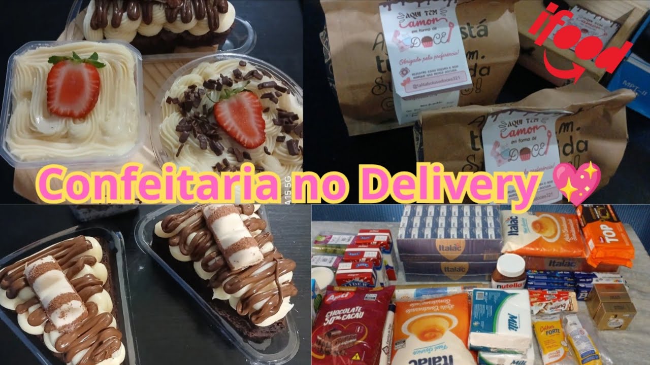 Confeitaria em casa+reposição de estoque + vendas no Delivery ✨️ #ifood #Delivery #Confeitaria 