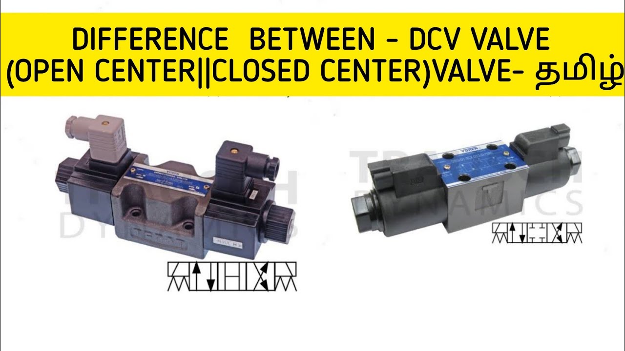 DIFFERENCE IN DCV VALVE (OPEN CENTERCLOSED CENTER)VALVE EXPLANATION