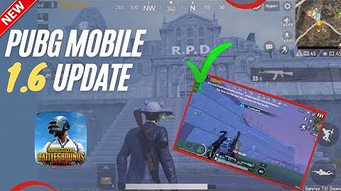 ✅PUBG 1.6 UPDATE NEW FEATURES ( PUBG / 1.6 UPDATE)🔥NEW R.P.D. BUILDING