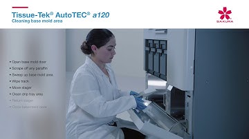 Tissue Tek AutoTEC a120   Cleaning base mold area