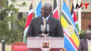 UHURU,RUTO Handshake that shocked RAILA in tears after Mr. president speech.