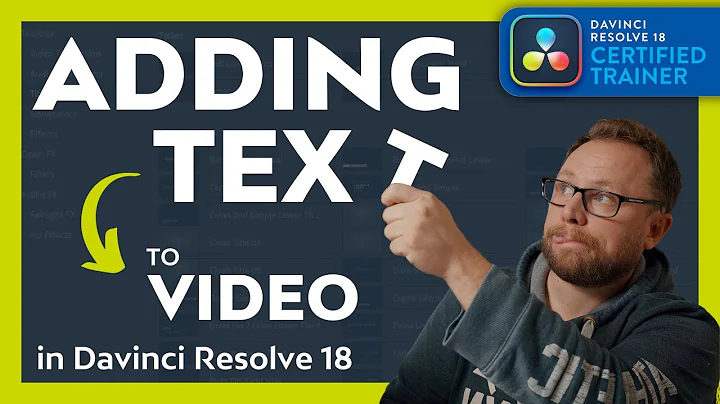 Adding Text to Video in DaVinci Resolve