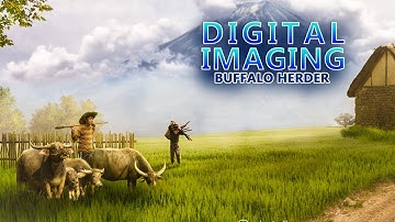 Digital Imaging Photoshop tutorial - Buffalo Herder