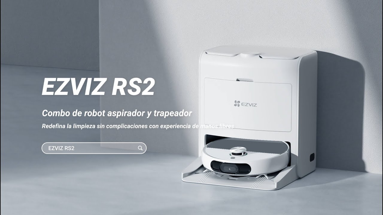 EZVIZ RS2 Robot Aspirateur et Laveur Blanc