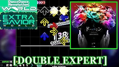 【DDR WORLD】 ドーパミン (STARDOM Remix) [Dopamine] / ARM (IOSYS) [DOUBLE EXPERT] 譜面確認+Clap