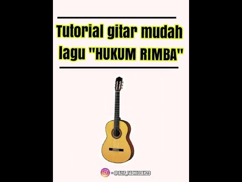 Kunci Gitar Hukum Rimba Lengkap Mudah Dimainkan