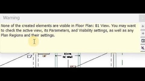 Error on Autodesk Revit ( none of the created elements are visible in floor plan)