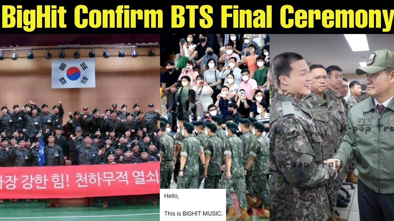 BigHit Confirm BTS Final Ceremony 😍 Hybe Official Notice ️ BTS Training ...