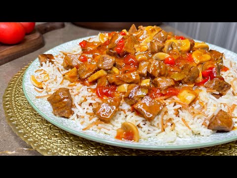 Vermeşilli Plov resepti! Ətli sous ilə ləzzətinə heyran qaldım. Plov resepti