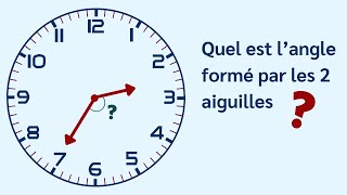 À 14H35, QUEL EST L'ANGLE ENTRE LES AIGUILLES ?